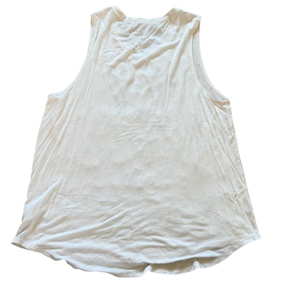 White Tank Top with Graphic Print - Picture 4 of 6